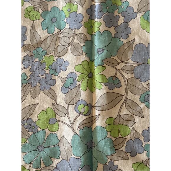 Vintage 80s Fabric Lot 3 Cotton Floral Country Kitchen Quilt Craft Cutter Pieces - Picture 10 of 10